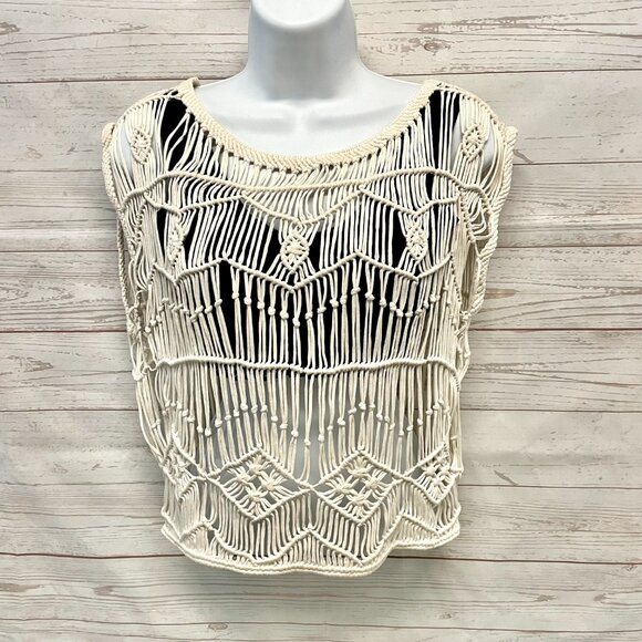 Ralph Lauren Denim Supply Cotton Macrame Top - Picture 5 of 6
